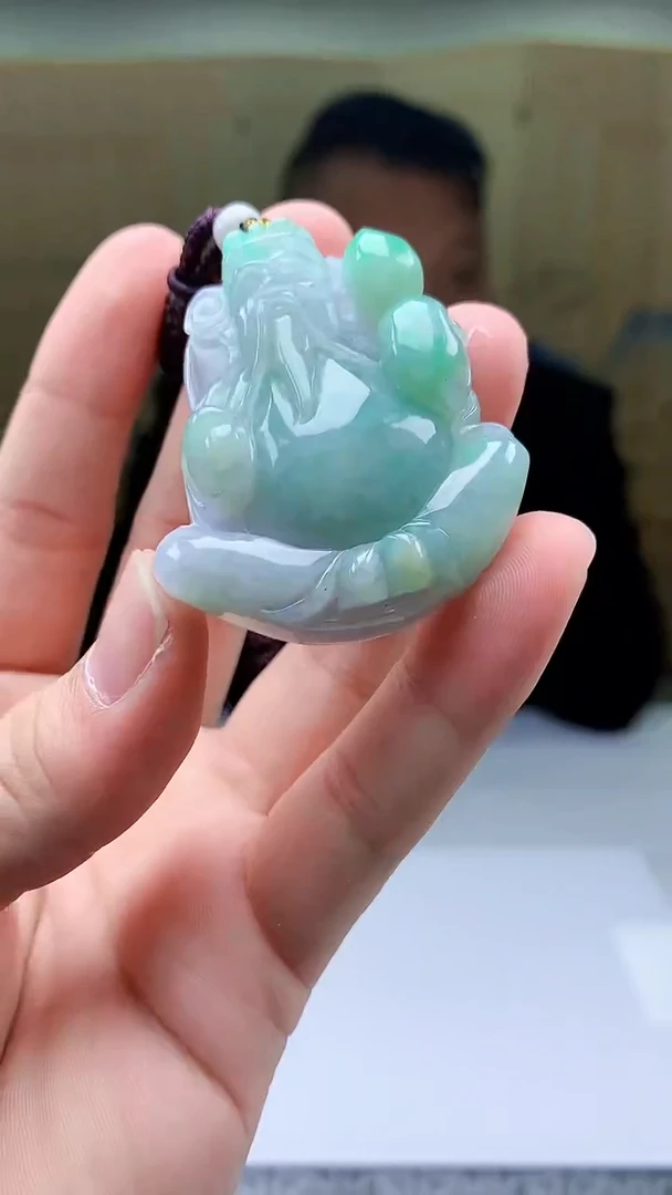 【闪购商品】定制翡翠未镶嵌4969bb-毛货挂件121