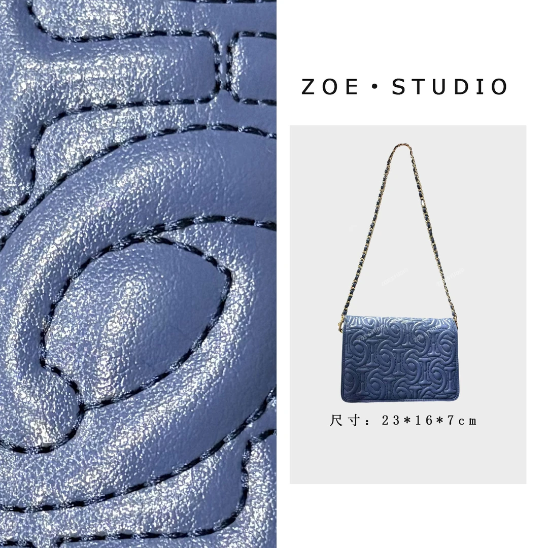 【ZOE】ZT-95003-雾霾蓝轻奢女士时尚气质小众单肩腋下斜跨包包