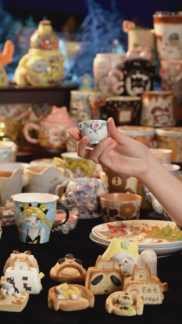 其他陶景德镇釉下彩手绘设计师款陶瓷