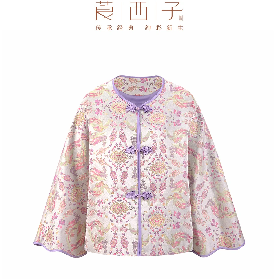 【南微】春季上新复古桑蚕丝外套优雅通勤时尚百搭新款