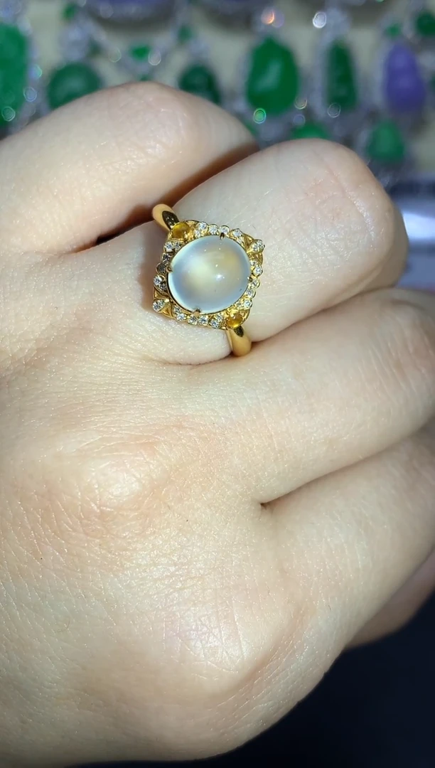 18K金镶嵌戒指翡翠272-中国好珍宝