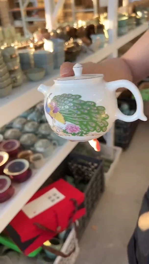龙泉云间青瓷小米茶器