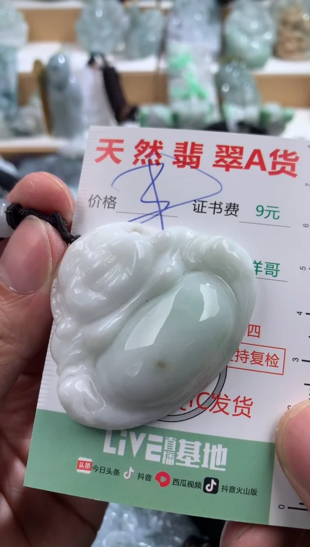 翡翠未镶嵌吊坠(不含链)1