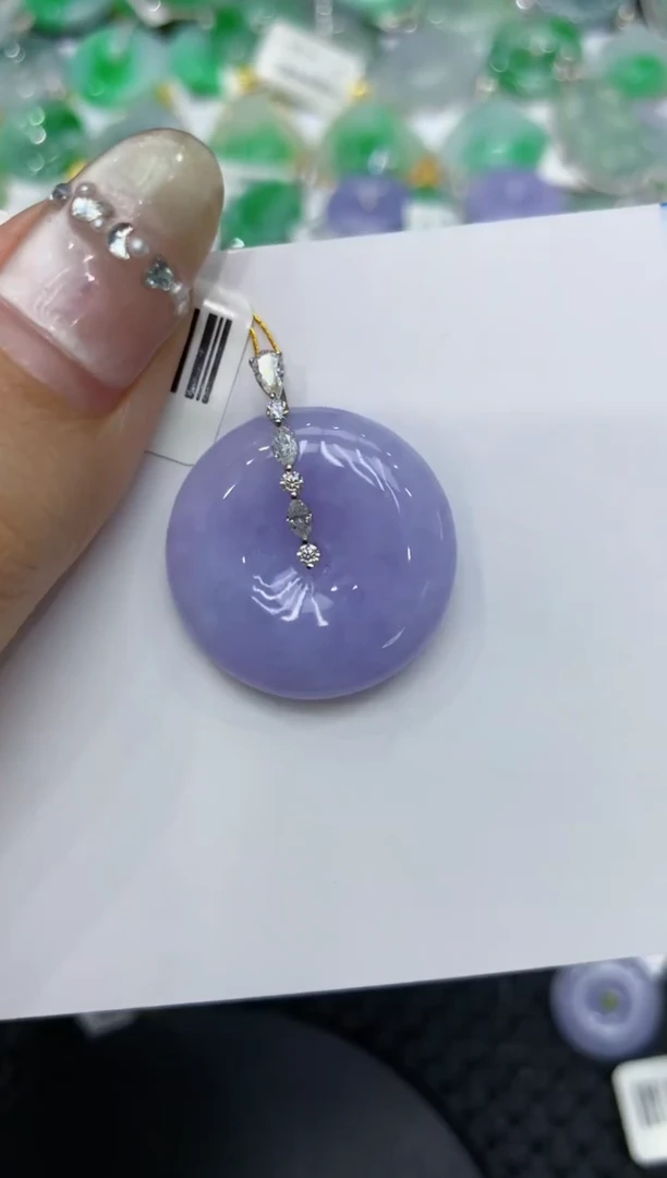 【闪购商品】翡翠颈饰18K金镶嵌222222222