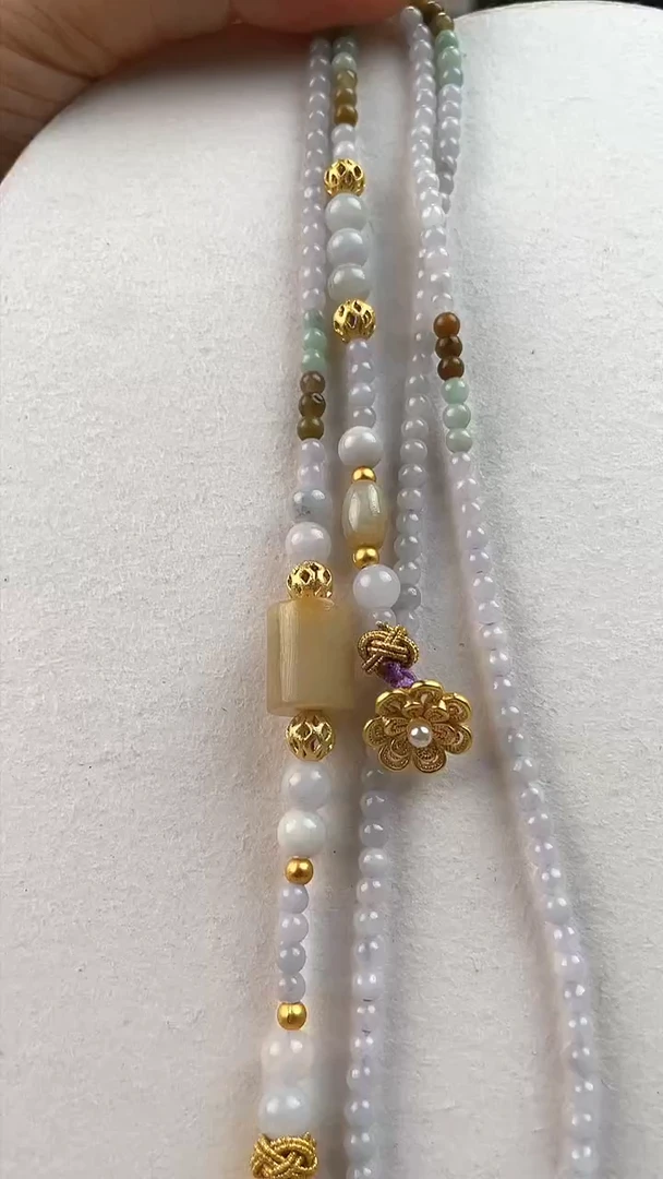 【闪购商品】翡翠颈饰未镶嵌翡翠珠珠链