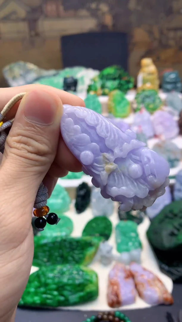 颈饰未镶嵌翡翠天然A货翡翠