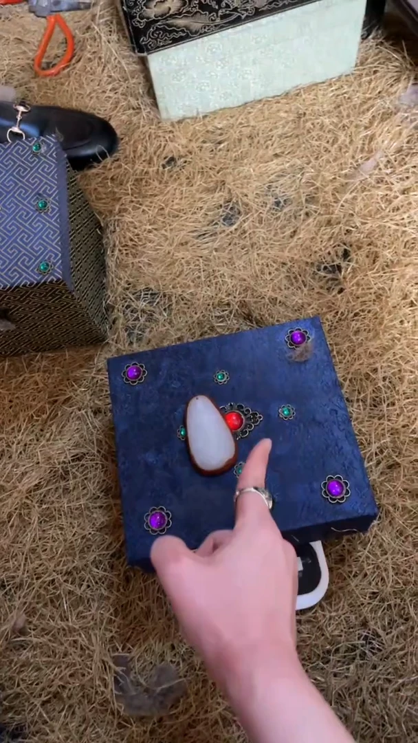 木摆件高端精美蓝宝盒一件链接