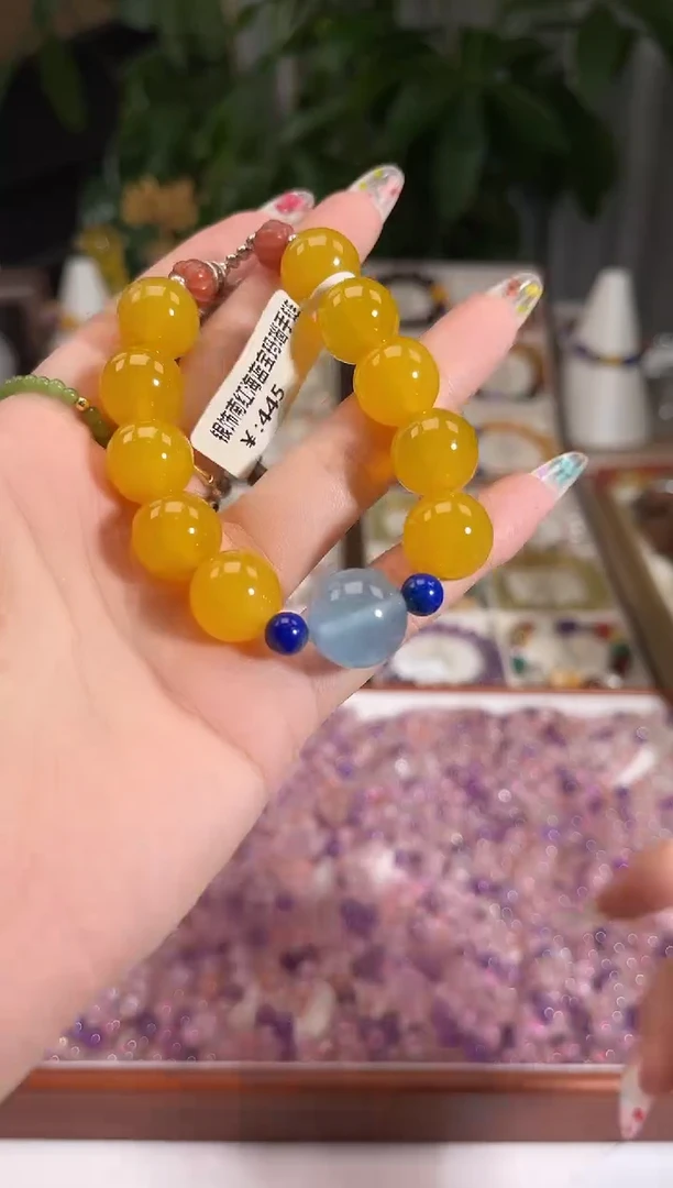 银S925镶嵌手串库存有限售完即止玛瑙/玉髓