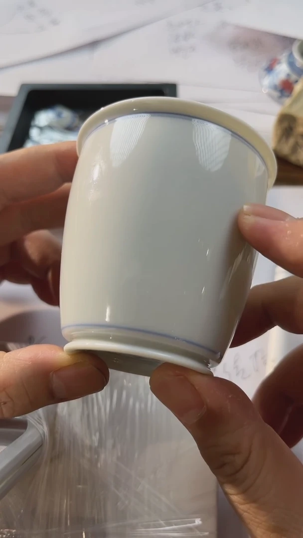 杯子线圈白胎手握杯杯杯