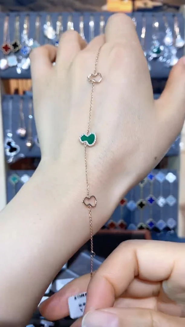 18K金镶嵌手链钻石钻石K玫