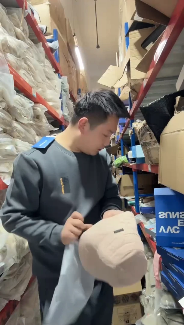 纯棉浅粉色渔夫帽