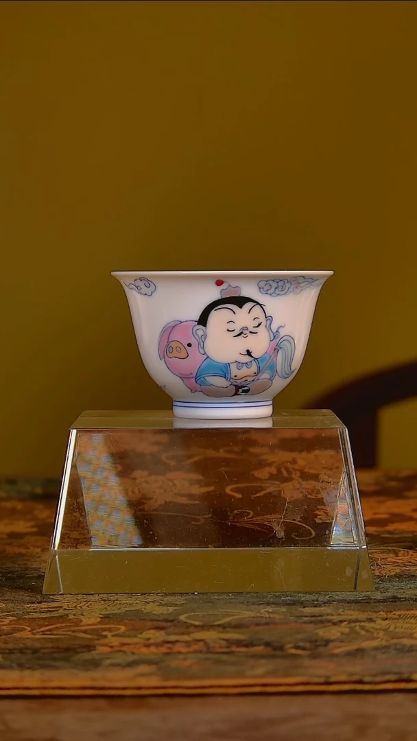 杯手工手绘杯杯很美丽