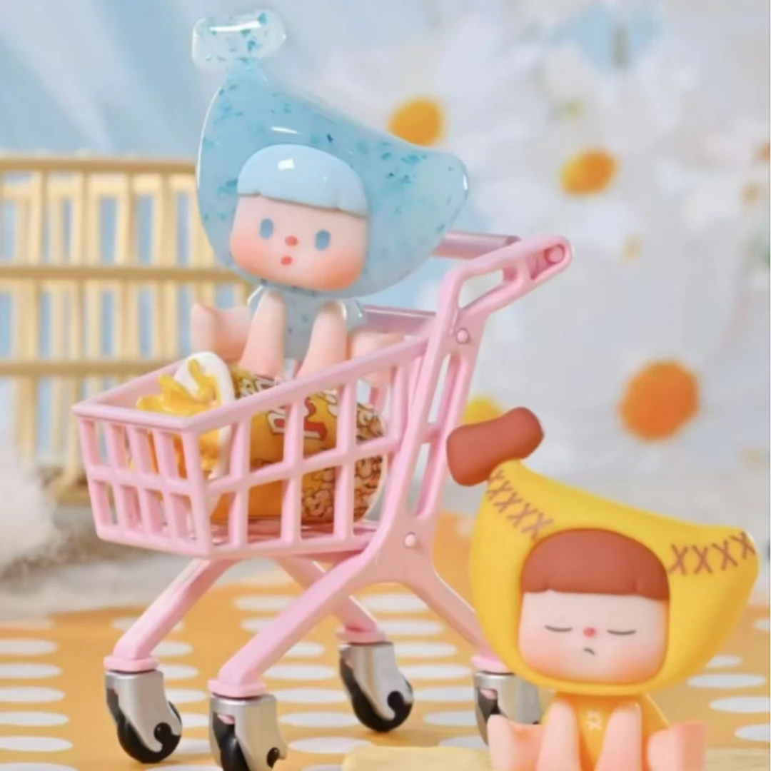 升级版不二焦小可爱系列潮玩萌粒可爱香蕉脑袋公仔