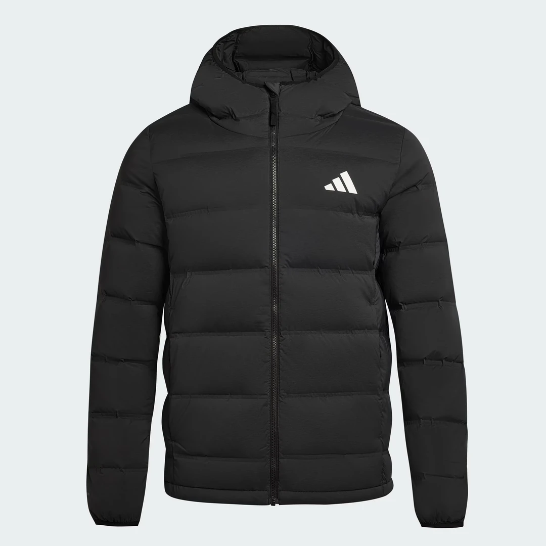 adidas阿迪达斯男子拒水防风保暖运动休闲600蓬连帽羽绒服KH3993