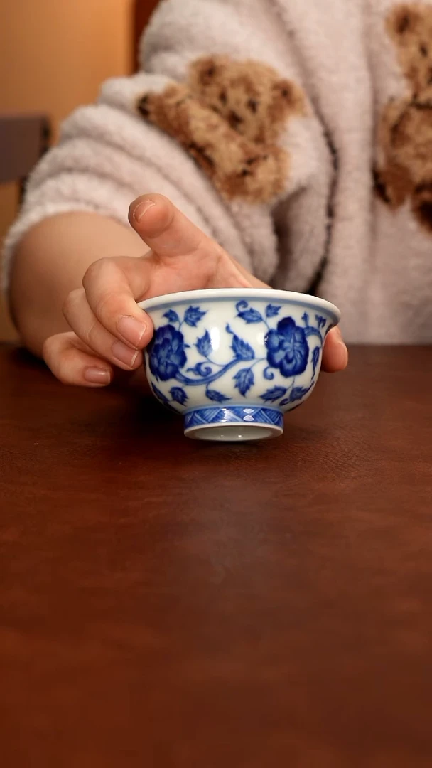 景德镇瓷器，青花瓷手绘茶具~