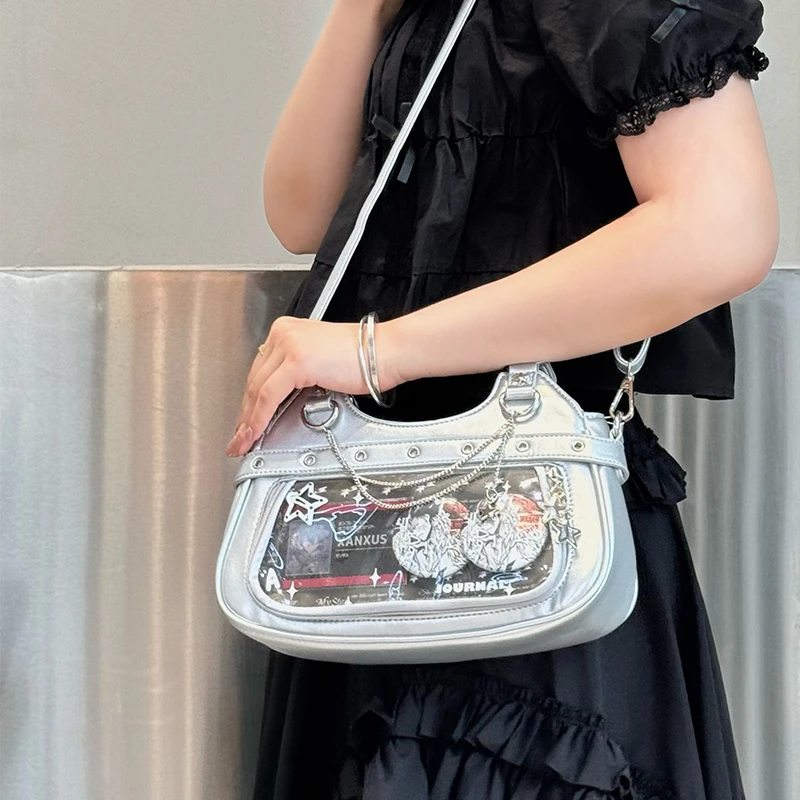 漫境优品原创痛包透明女日常斜跨女小食量亚文化y2k【禁锢之星】