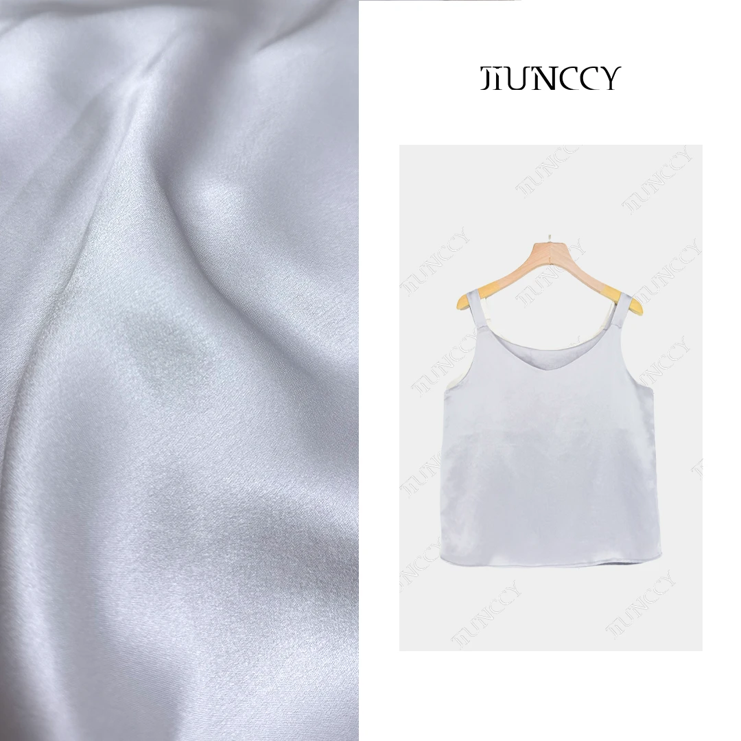 JIUNCCY【冰心】夏季进口三醋酸前后两穿打底吊带背心 52YBX003