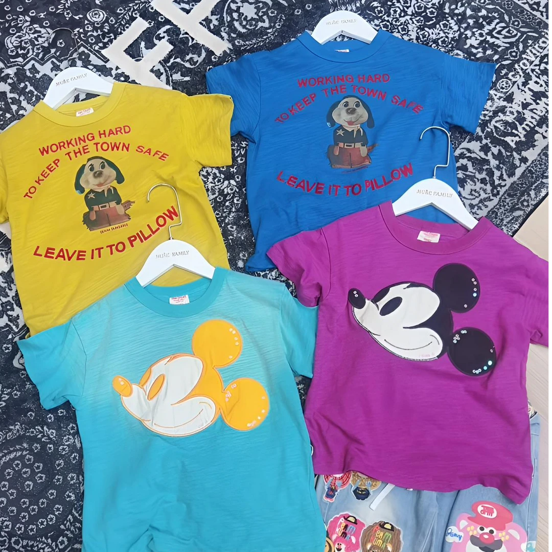 TOMATO家 日系潮牌童装  DD系列简约款短袖T