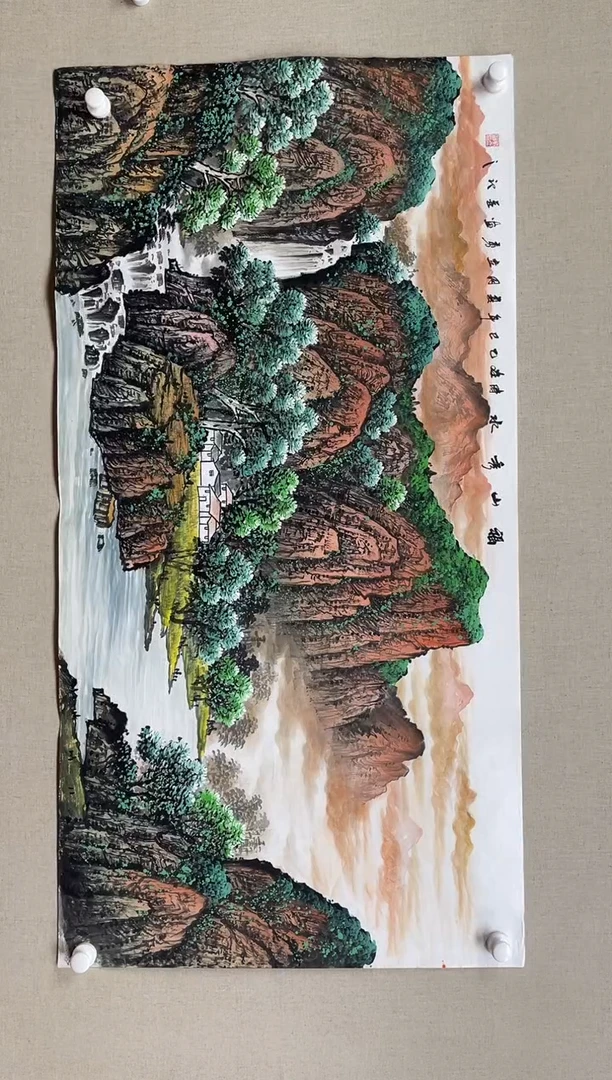 国画138*68 吴立勇吴立勇吴立勇吴立勇吴立勇
