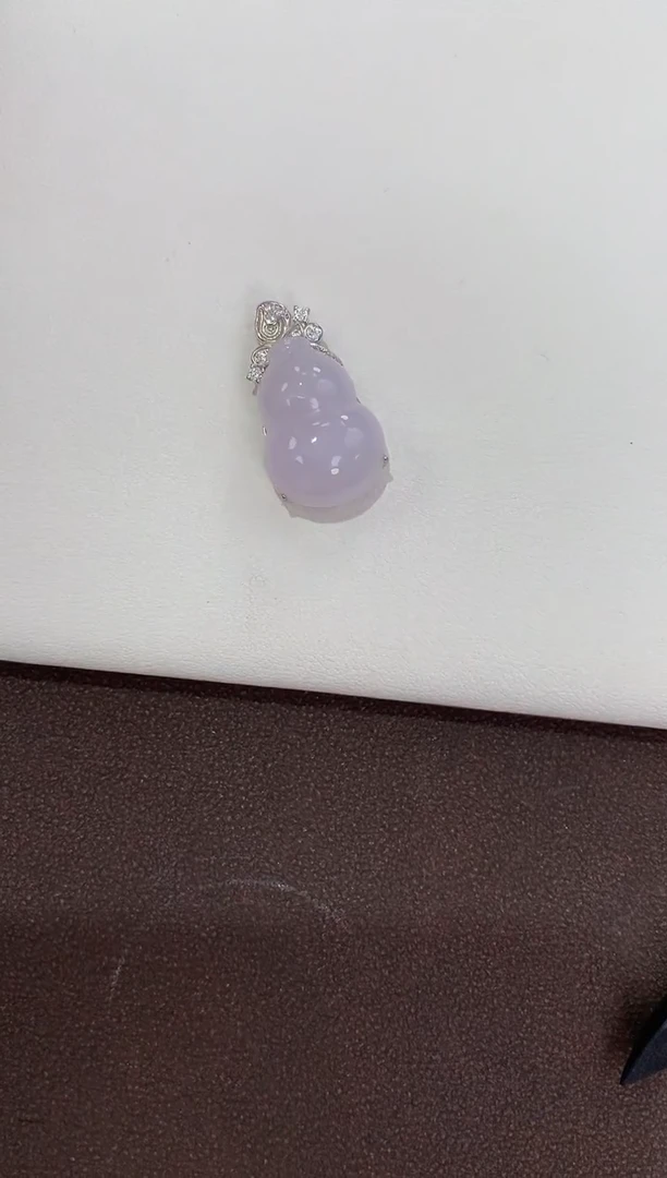 翡翠银S925镶嵌颈饰天然缅甸a货翡翠