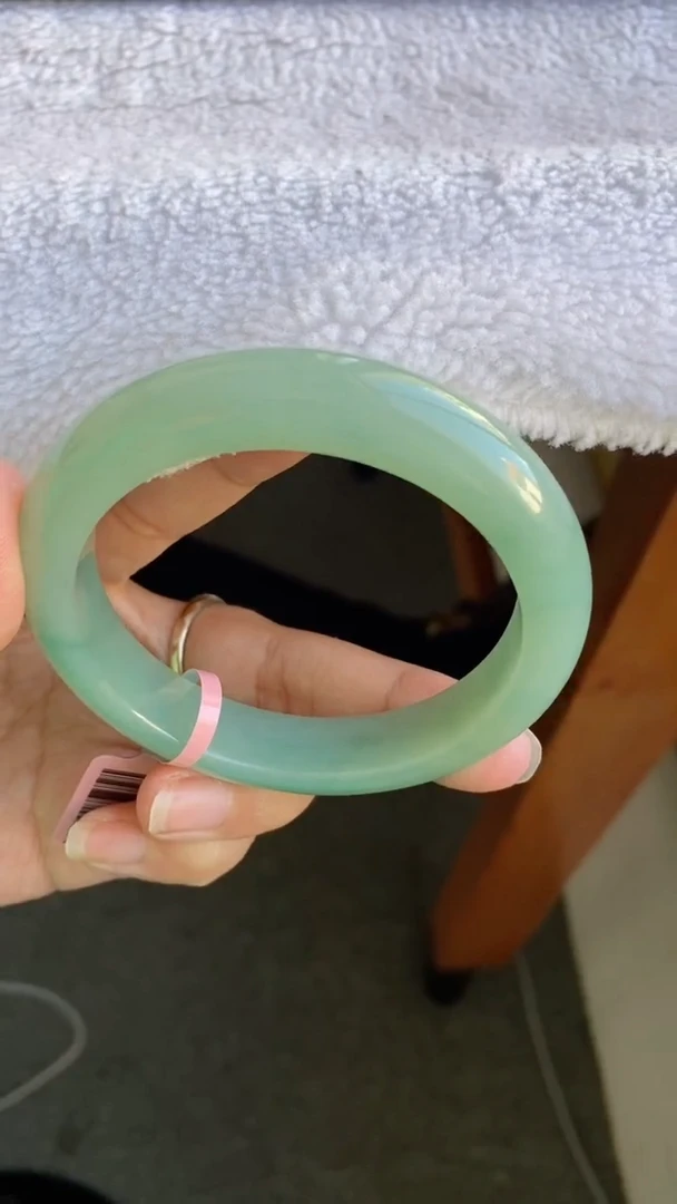 未镶嵌手镯翡翠（巨巨巨推荐）果冻胶宝石碧绿15号