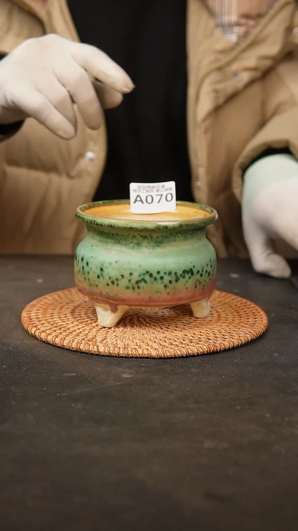 【闪购商品】瓷片070泥泥手工花盆