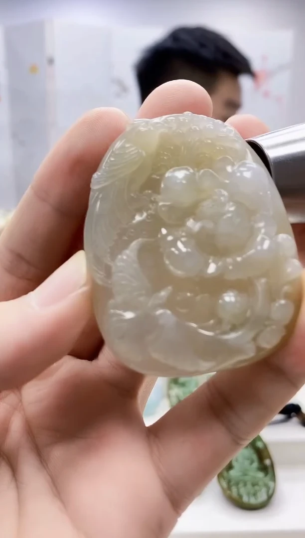 未镶嵌定制翡翠5028bb-毛货挂件64