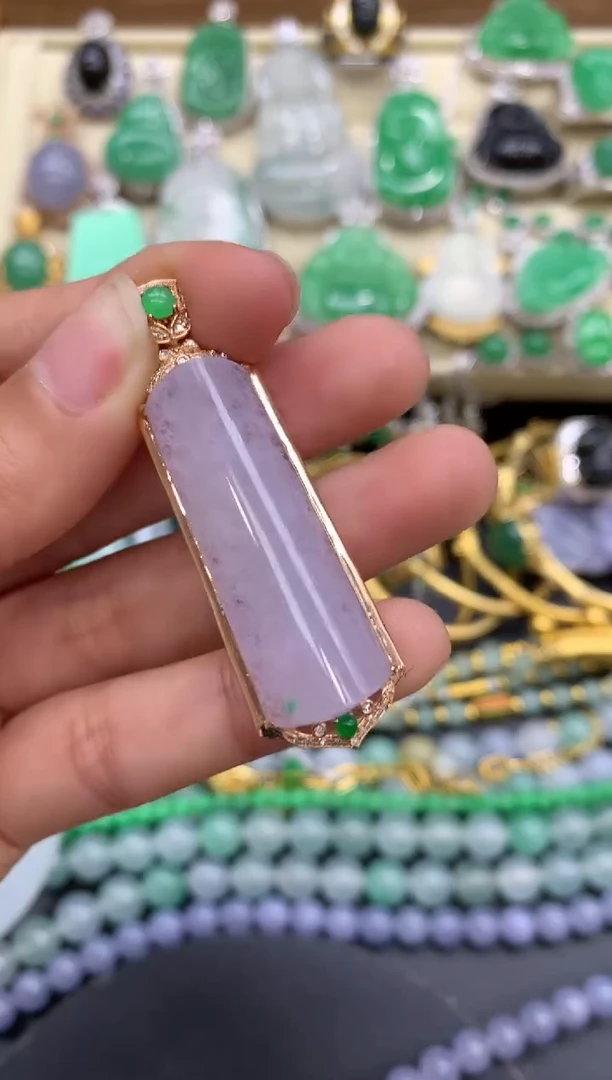 【闪购商品】翡翠颈饰18K金镶嵌257-中国好珍宝