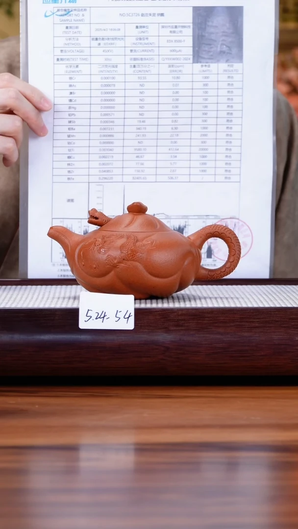 茶壶紫砂5.24-54大红泥 鱼化龙260