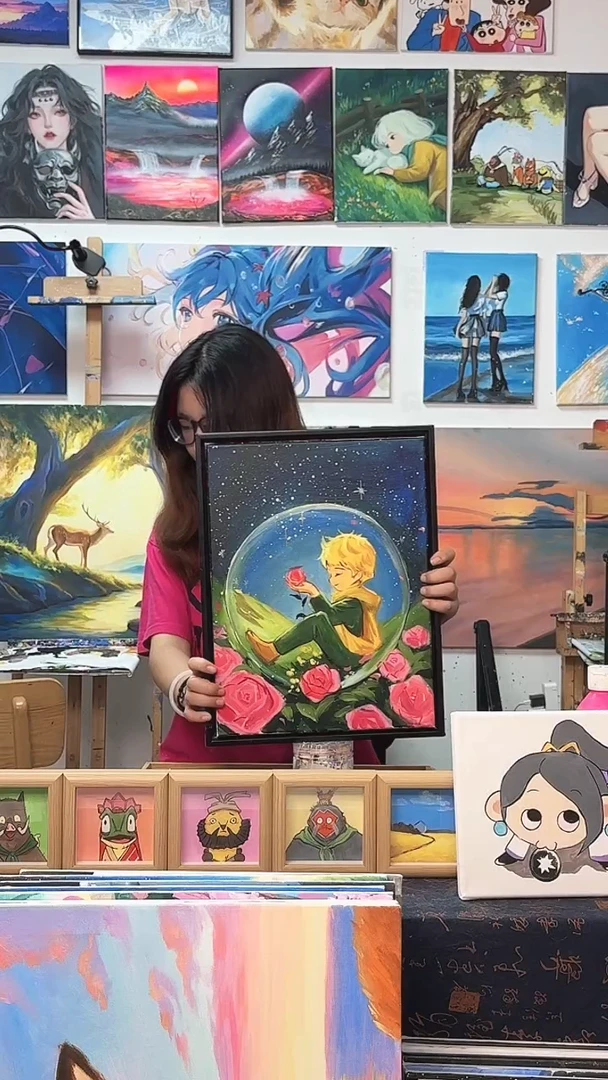 丙烯画L****宇星空小王子丙烯画y