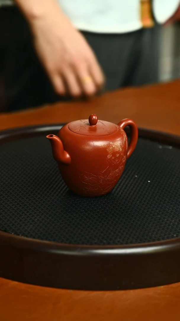 茶壶紫砂503精品朱泥美人肩