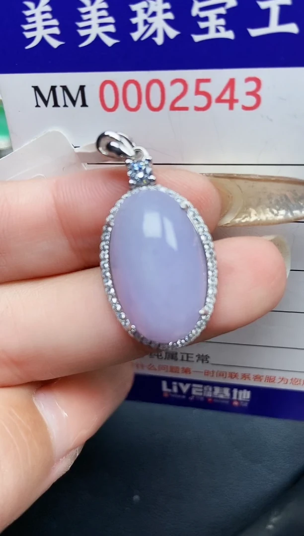 【闪购商品】翡翠颈饰银S925镶嵌2543