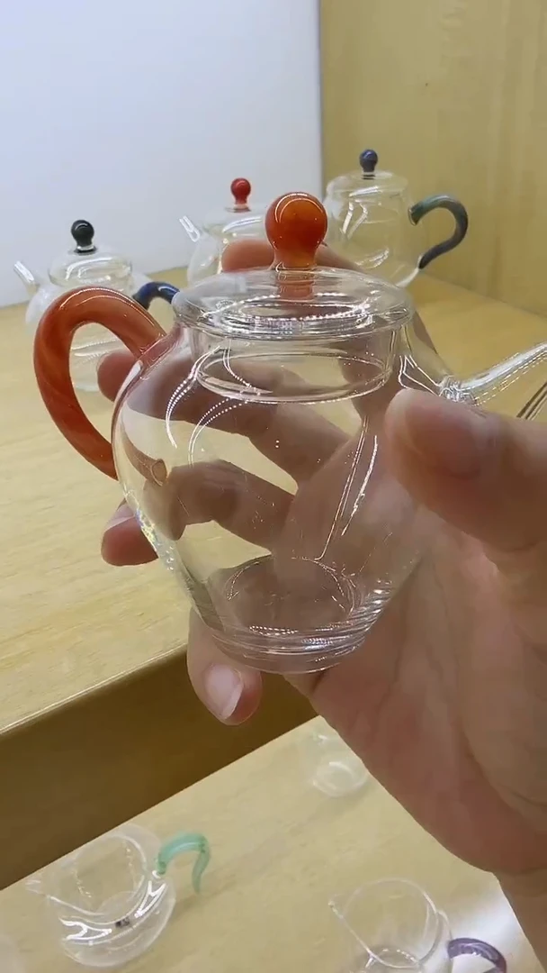 我****1玉见美人肩朱红泡茶壶