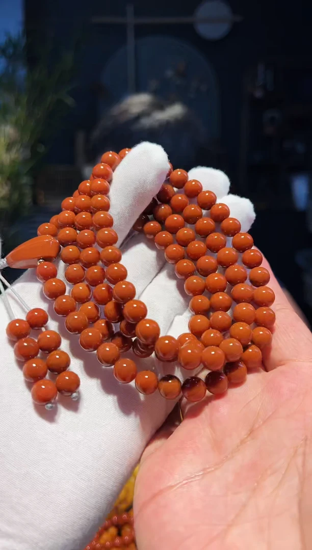 手链未镶嵌南红玛瑙8大+精圆108