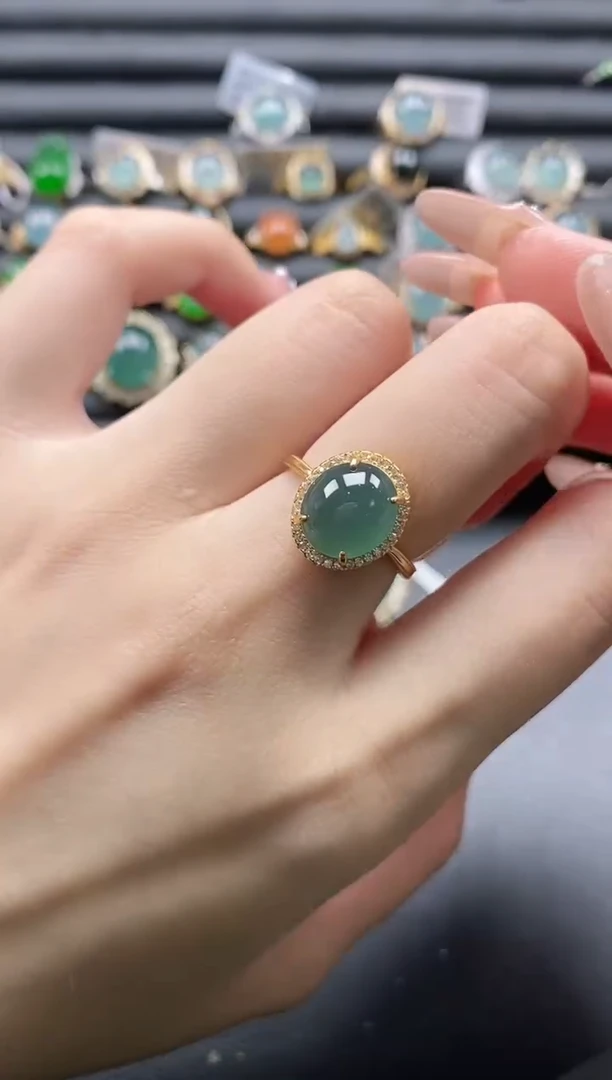 【闪购商品】翡翠戒指银S925镶嵌1111