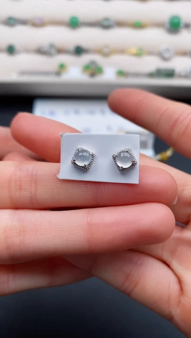 银S925镶嵌戒指翡翠22222222+10