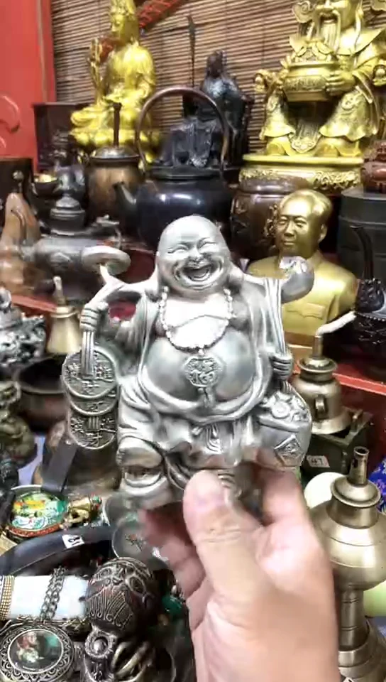 鸿兴工艺摆件把件站弥勒