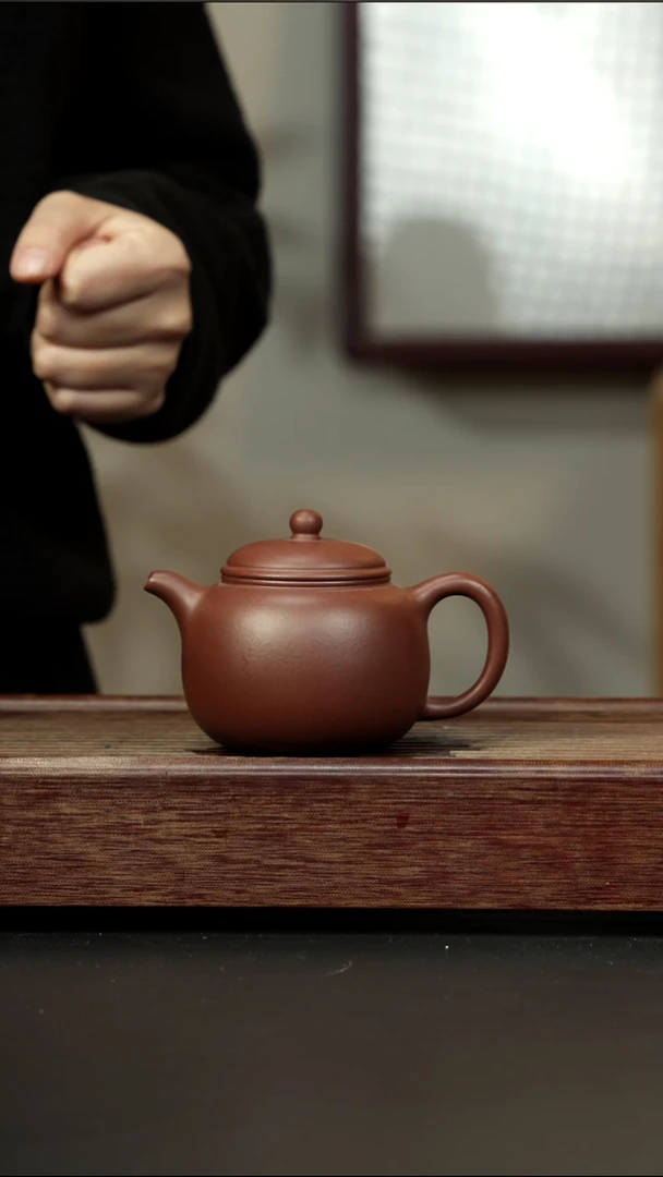 茶壶紫砂老紫泥 大匏樽 220cc左右