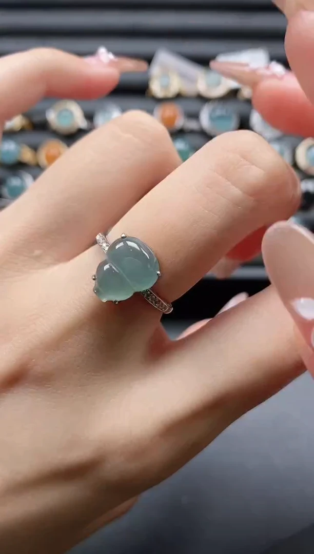 【闪购商品】翡翠戒指银S925镶嵌11111