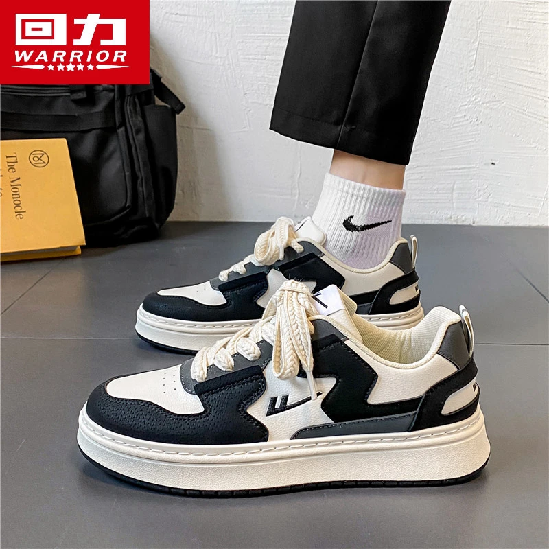 回力冬季男鞋2025新款港风百搭小白鞋子爆款运动休闲厚底男士板鞋