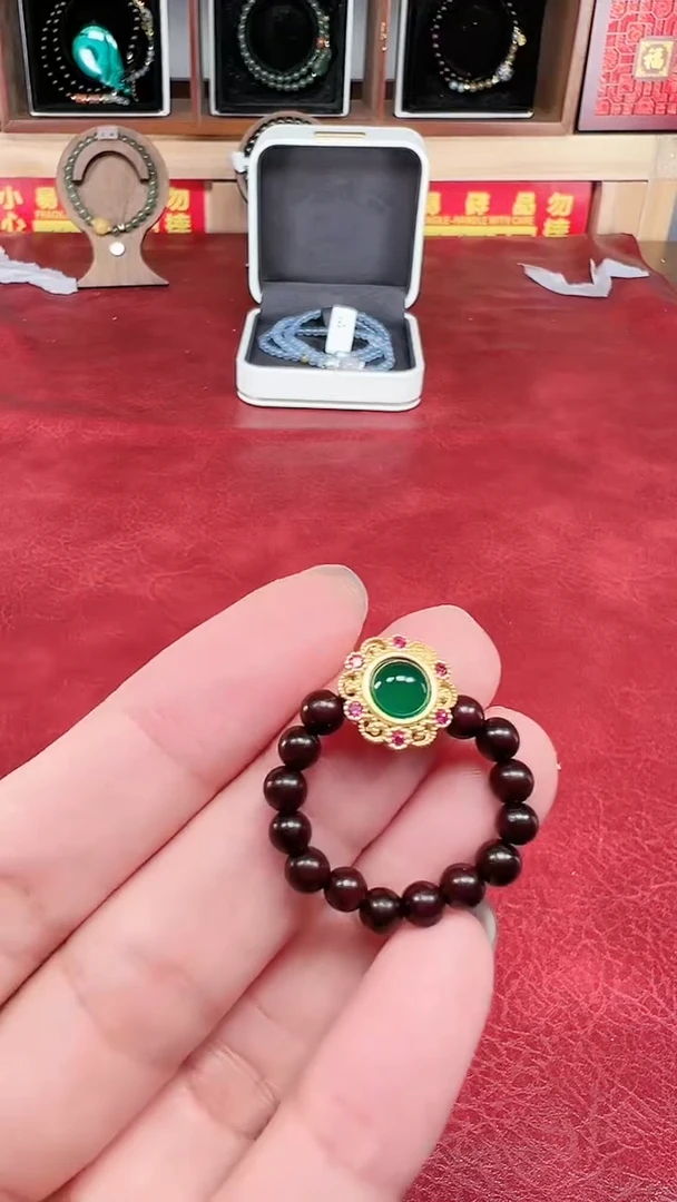 檀香紫檀（小叶紫檀）手串/手链小叶紫檀戒指