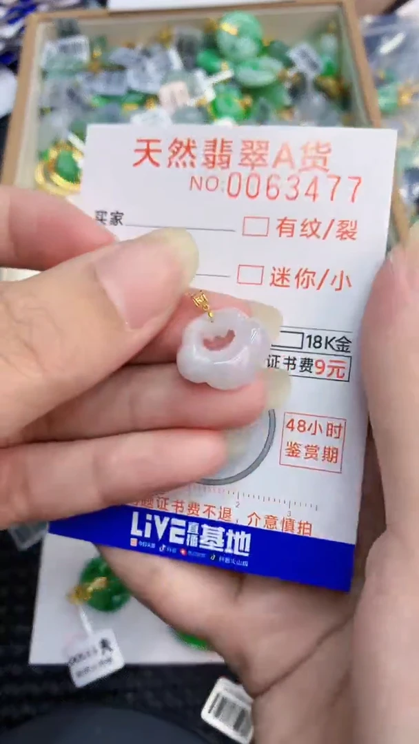 【闪购商品】翡翠颈饰18K金镶嵌            8