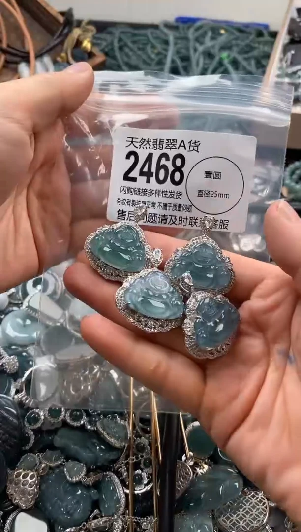 【闪购商品】翡翠颈饰未镶嵌多样性发其一2468