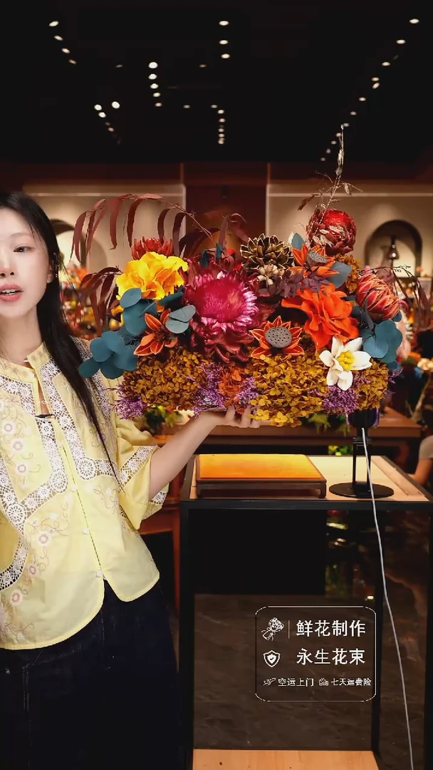 琉璃手工艺品手工花器花束空运包邮送货上门-以图片为准