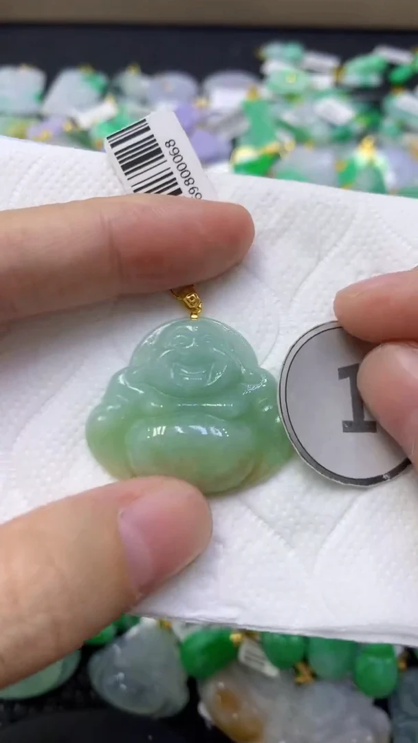 颈饰未镶嵌翡翠天然缅甸翡翠A货