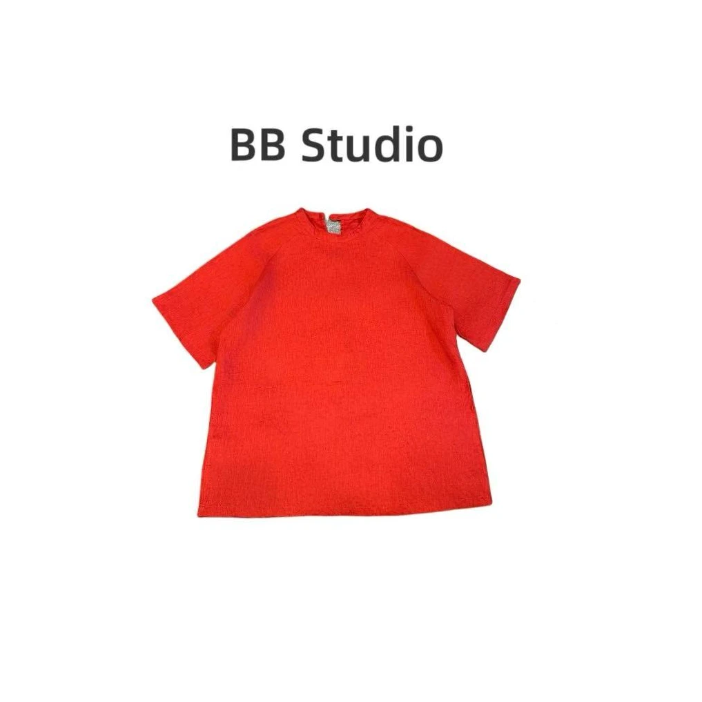 【BM】油画桔多色宽松亚麻半袖（不能机洗）