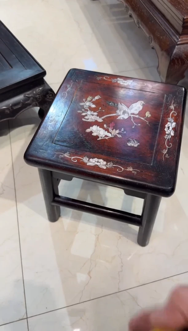 木紫檀花鸟富贵凳298