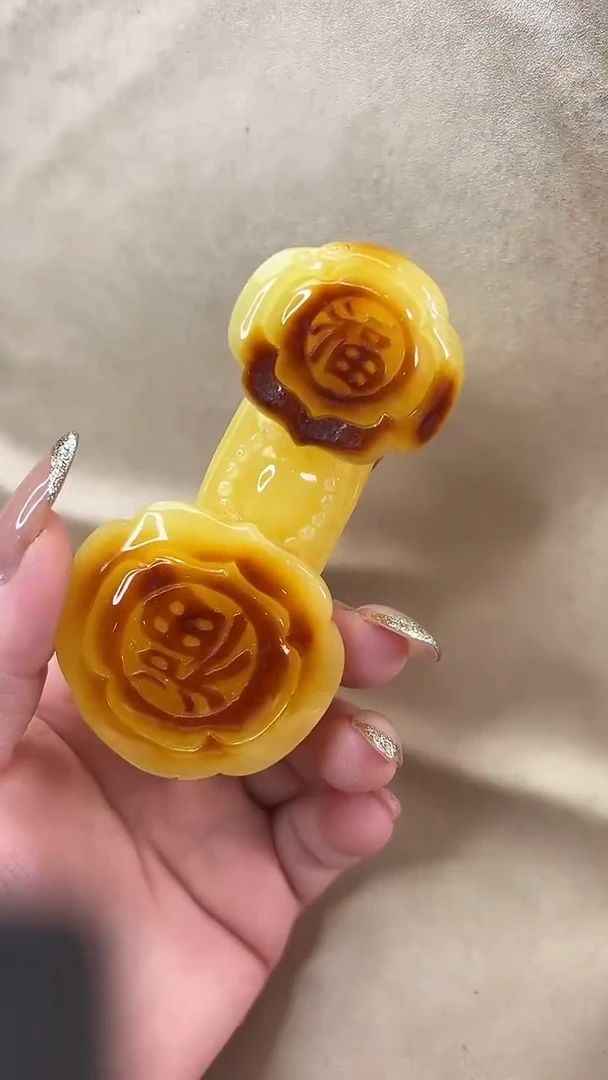 琥珀颈饰未镶嵌吊坠