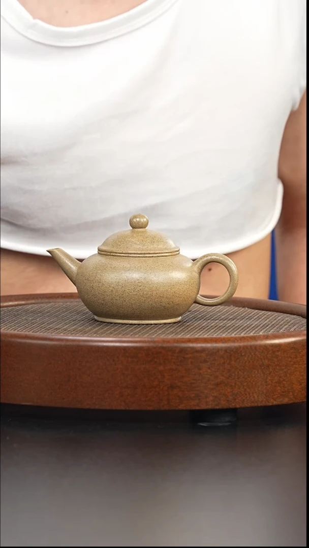茶壶紫砂全手工青降坡-水平