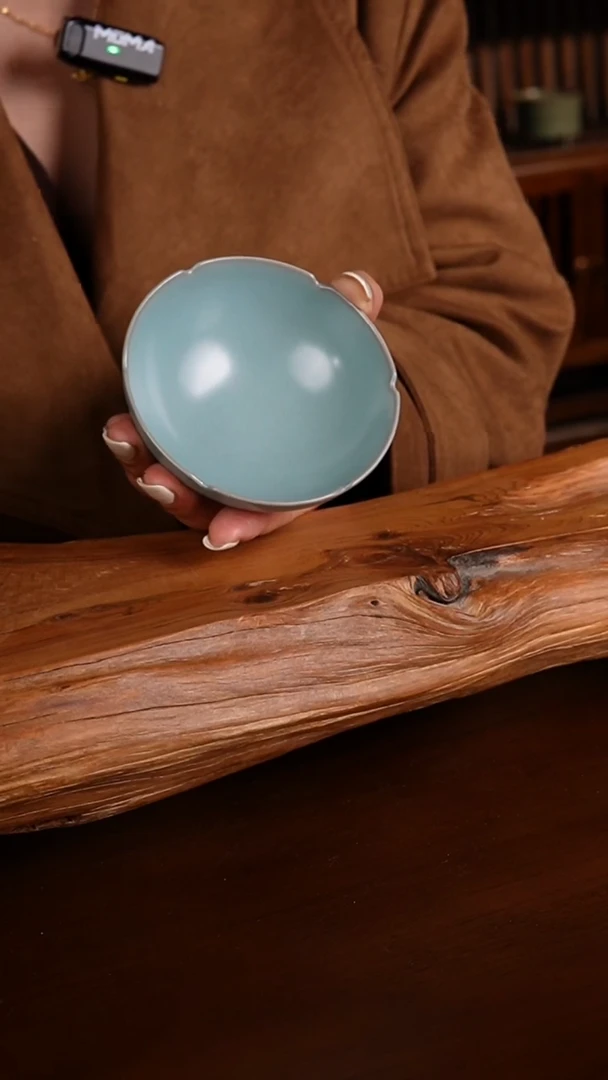 花口盏杯单杯汝瓷原产地正品直发